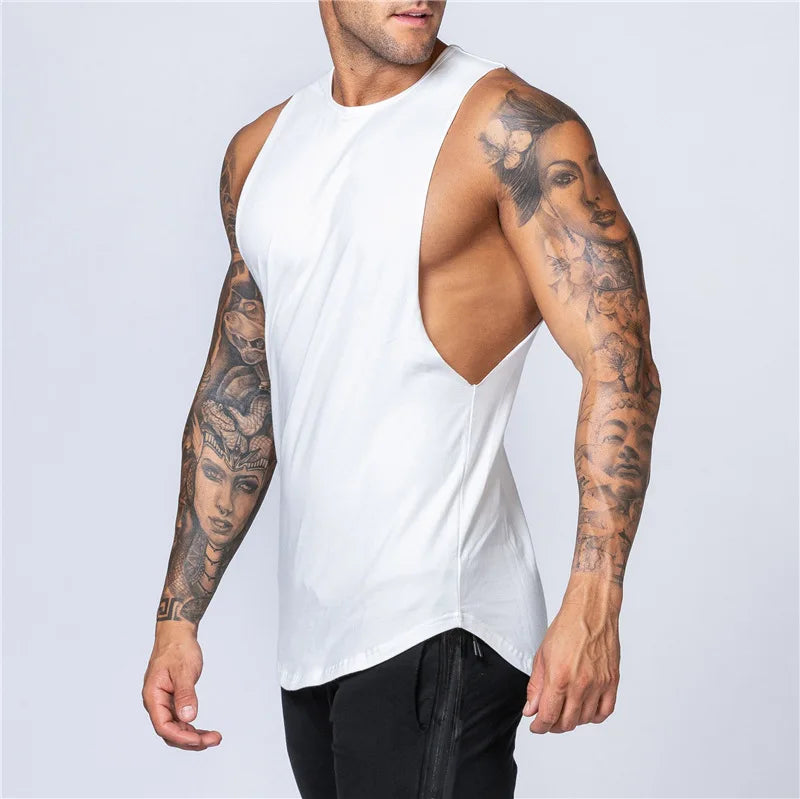 Men's Summer Fitness Tank Top - Breathable O-Neck Sleeveless Shirt for Gym and Jogging