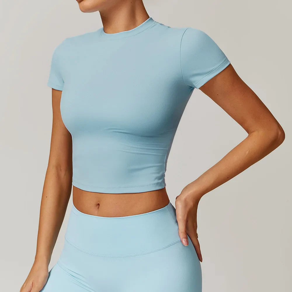 Women's Yoga Top - Short Sleeve Fitness Shirt for Active Lifestyle