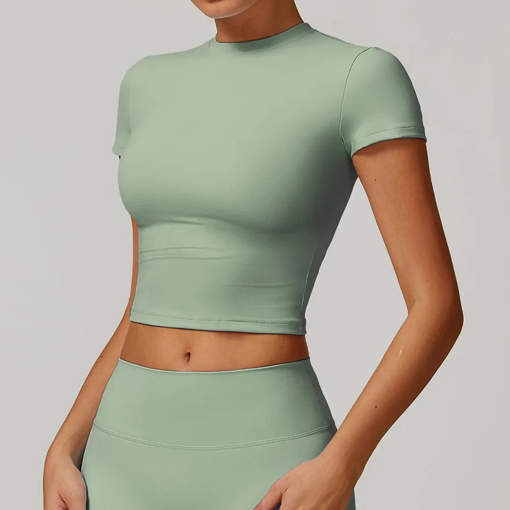 Women's Yoga Top - Short Sleeve Fitness Shirt for Active Lifestyle