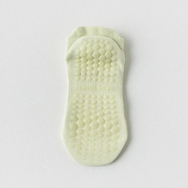 Mesh Breathable Yoga Socks Women Cotton Low Cut Short Gym Fitness Dance Sports Socks Professional Non-Slip Floor Pilates Socks