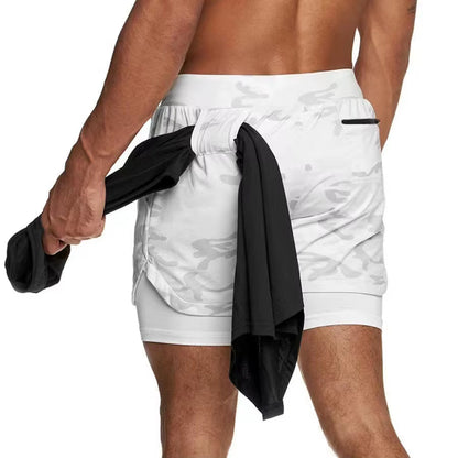Men's Versatile 2-in-1 Quick-Dry Running Shorts