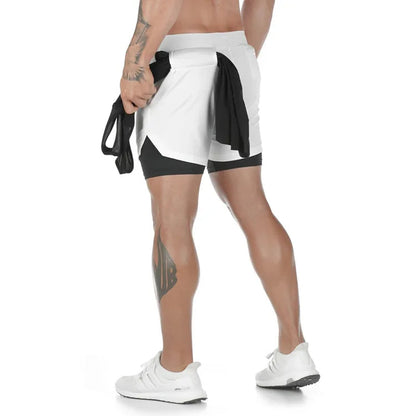 Men's Versatile 2-in-1 Quick-Dry Running Shorts